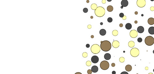 Sparkling Jubilation: Breathtaking 3D Illustration of Sparkling gold Confetti Celebration