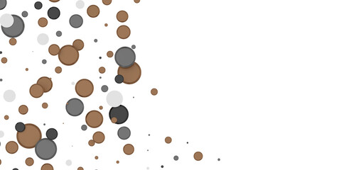  Colorful confetti on white background