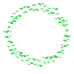 abstract green circle