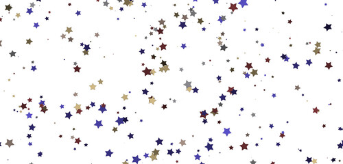 Astral Downpour: 3D Illustration Brings a Shower of Gold Stars