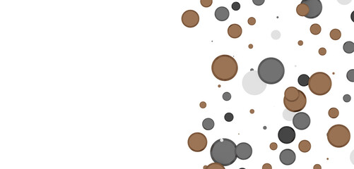 Obraz premium Multicolor confetti abstract background with a lot of falling pieces, isolated on a white background.