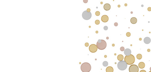 Sparkling Jubilation: Breathtaking 3D Illustration of Sparkling gold Confetti Celebration