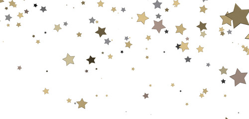 Golden Dreamscapes: Step Into a 3D Rainfall of Gleaming Stars