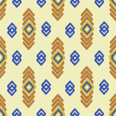 Ikat fabric patterns for textile design, backgrounds, curtains apparel.