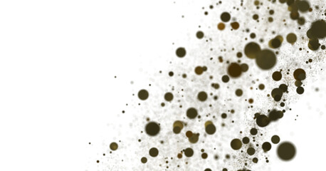 Enchanting Euphoria: Breathtaking 3D Illustration of Enchanting gold Confetti