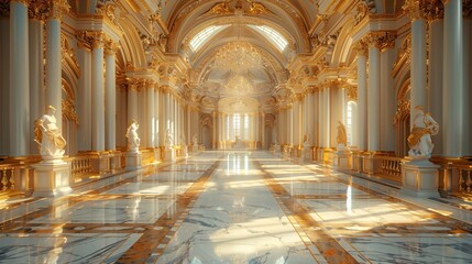 Luxury Classic Gold Palace Interior