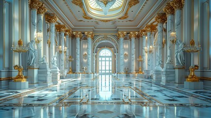 Luxury Classic Gold Palace Interior