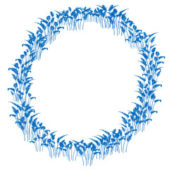 frame made of flowers