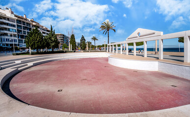 Altea, Costa Blanca, Spanien, Strandpromenade