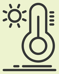 thermometer icon for testing the temperature of researcher in medical, the medical equipment in the laboratory