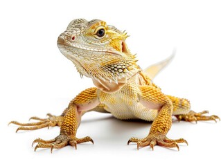 Obraz premium Wild lizard animal isolated on white background