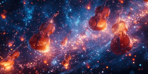 Celestial Symphony: Instruments in Motion