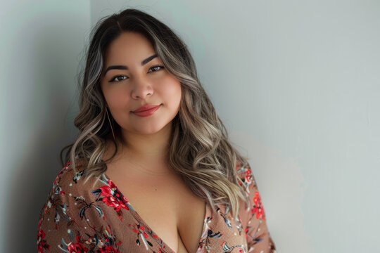 A Hispanic woman infusing her love for makeup with her passion for community empowerment, hosting workshops and events to teach others about beauty techniques while promoting self-confidence