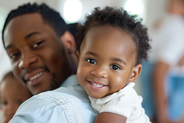 A single parent raising their child with the help of supportive friends and extended family members, creating a strong and nurturing environment where love knows no bounds.