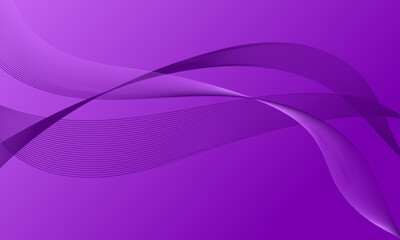 violet purples lines wave curves with gradient abstract background