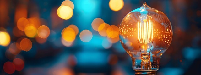 A single lightbulb representing an idea.