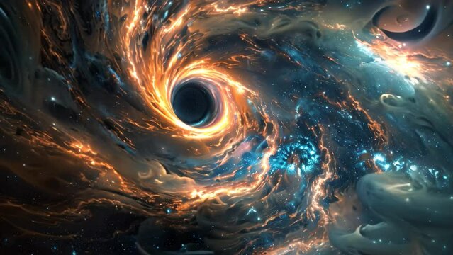 A black hole looming ominously in the sky, defying all known laws of physics, A celestial phenomenon like a supernova or black hole