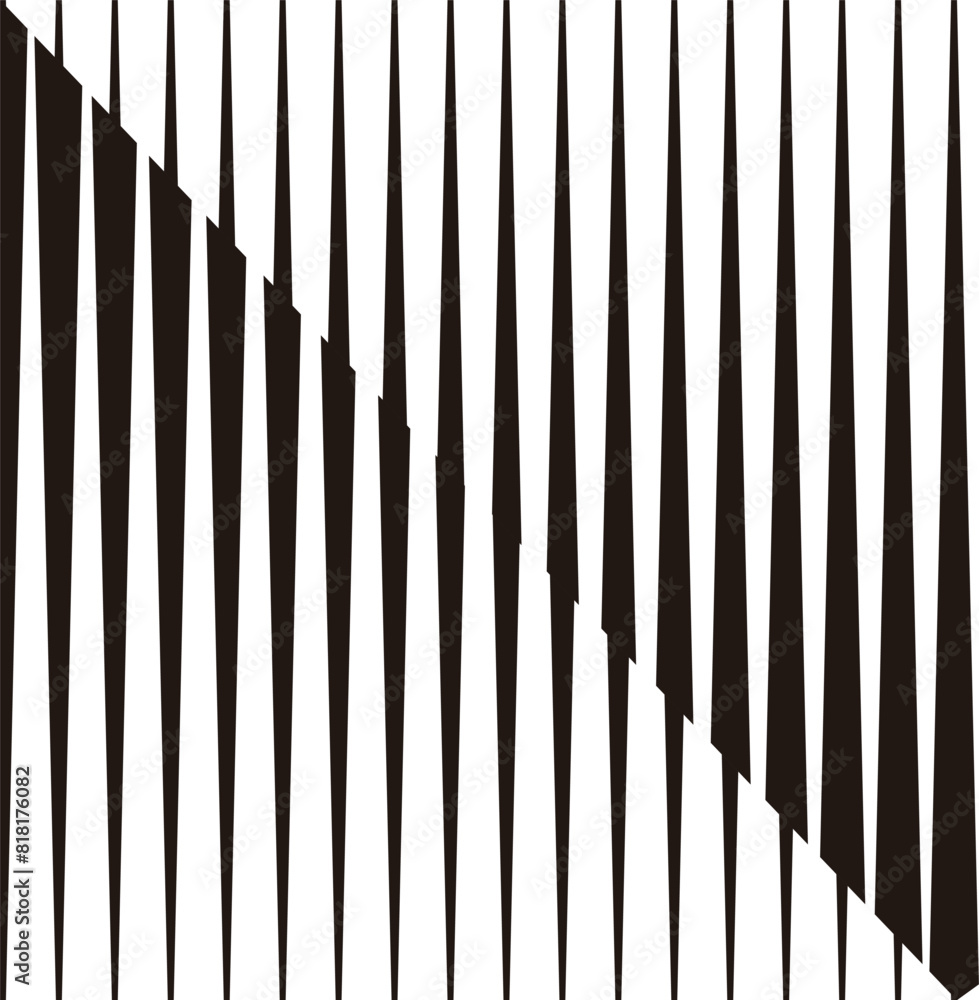 Poster black and white transition lines, vertical lines edgy pattern. luxury background. vector formats