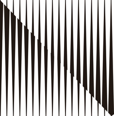 Black and white transition lines, vertical lines edgy pattern. Luxury background.  Vector Formats