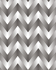 black and white seamless pattern arrows shape. Black isolated on white background. Vector Format 