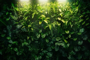 Green Wall Texture, Vertical Garden Background, Eco Bio Room Interior, Live Plans Pattern, Herbs, Creepers