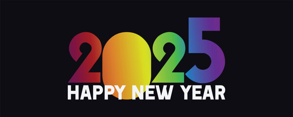 Happy New Year 2025. Festive background for your design. Vector