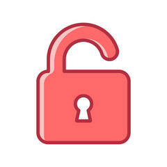 padlock icon design vector template