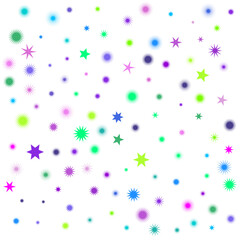 An isolated abstract cosmic star burst shape pattern background image design element.