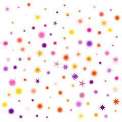 An isolated abstract cosmic star burst shape pattern background image design element.