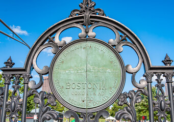Entrance to Boston Common, MA USA