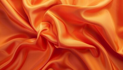 Obraz premium Abstract fabric background luxury orange satin texture design for social advertising and marketing 