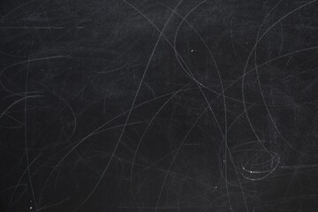 Chalk rubbed out on blackboard as background, closeup. Space for text - Powered by Adobe