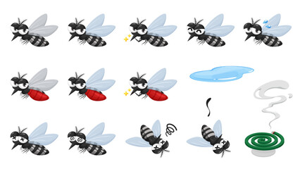 蚊のイラスト素材セット