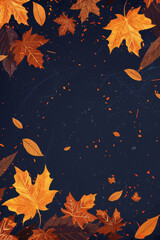 Autumn Leaves Vector Background