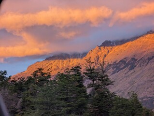 Carretera Austral, Patagonia, Chile, February 2024.
The Aysen Regio, National Park Cerro Castillo. Nordic Patagonia, Río Ibañez, River Ibanez, 
