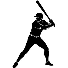 baseball player silhouette