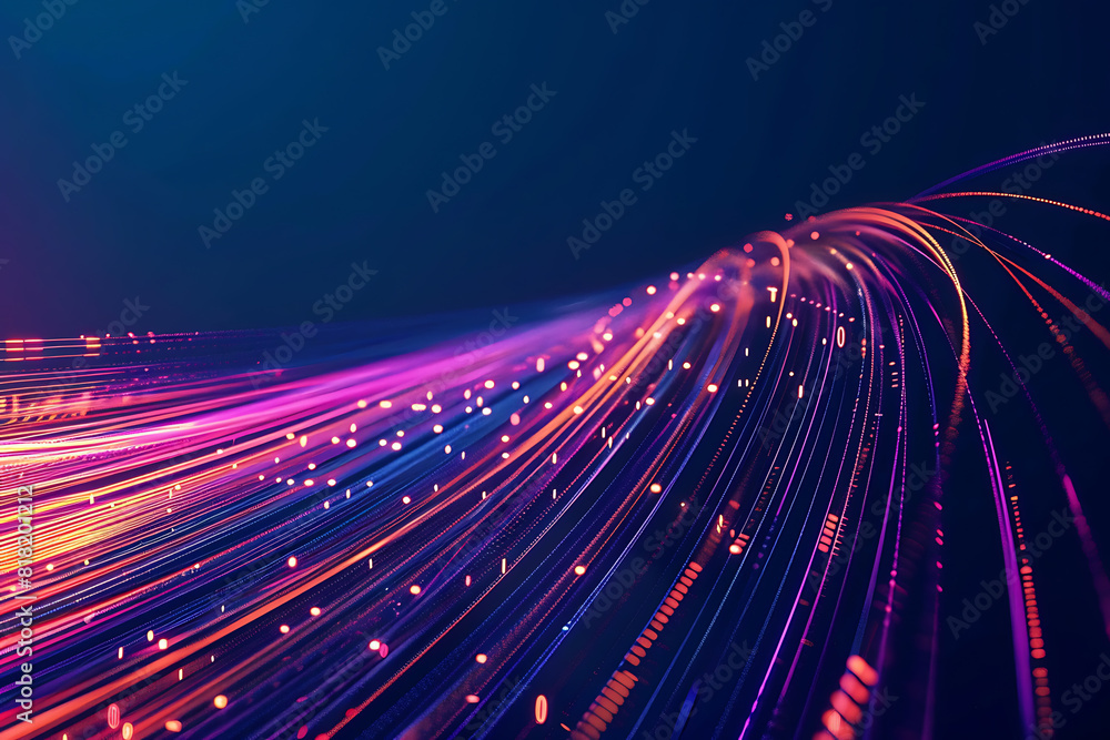 Poster abstract background of smooth lines. big data visualization.