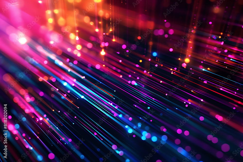 Poster abstract background of smooth lines. big data visualization.
