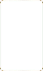 Gold Thin Frame Minimalistic Aesthetic line shape door or window. 