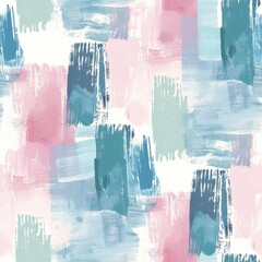 Seamless A painting with blue and pink strokes that is a mix of colors