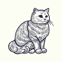 illustration of a cat