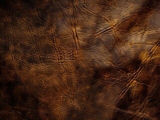 A brown leather texture background.