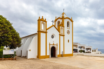 Nossa Senhora da Luz church in Praia da Luz, Algarve, Portugal