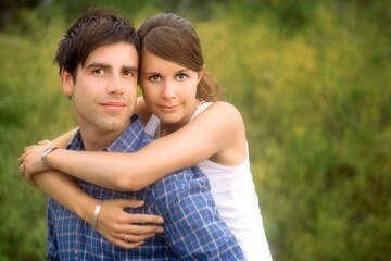 Fototapeta premium Portrait Of A Young Couple