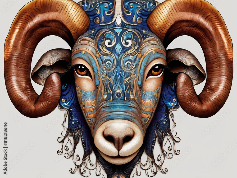 Wall mural Aries Zodiac Sign