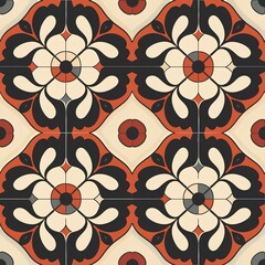 Seamless geometric ethnic asian oriental and tradition pattern design for texture and background. Silk and fabric pattern decoration for carpet, clothing, wrapping and wallpaper