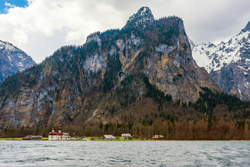 Königsee in the bavarian alps in Germany