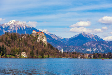 The castle of Bled in Slovenia