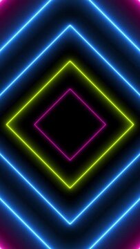 Stroboscopic neon lights - Strobo energetic colors - Laser shapes flashing - Power energetic background