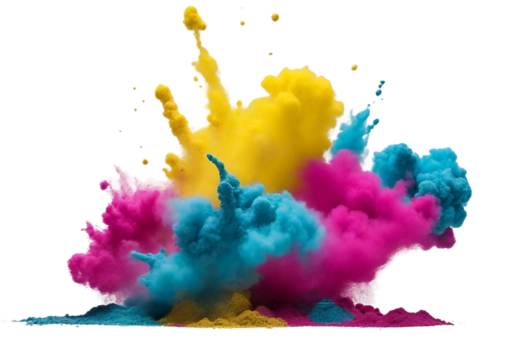 print colorful clouds isolated color paint smoke cloud CMYK abstract png